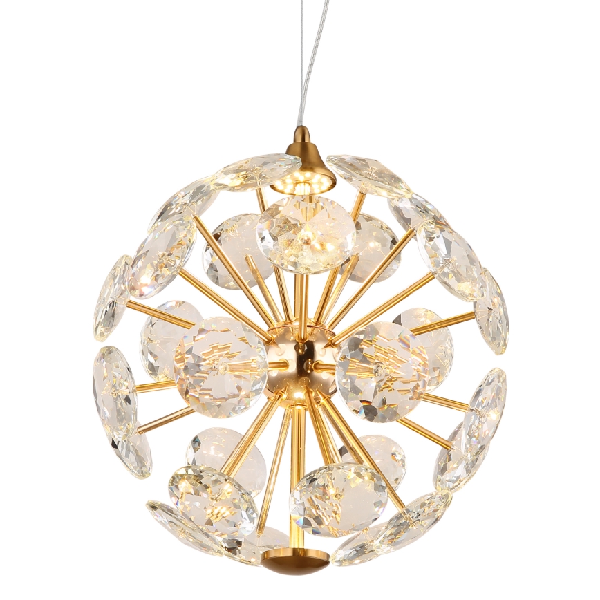 Globo - LED viseči lestenec na kablu LED/12W/230V 3000K zlata