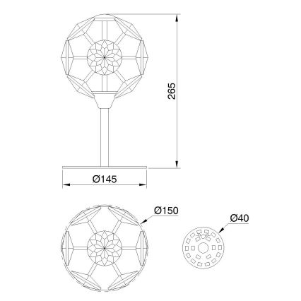Globo - LED namizna svetilka LED/8W/230V