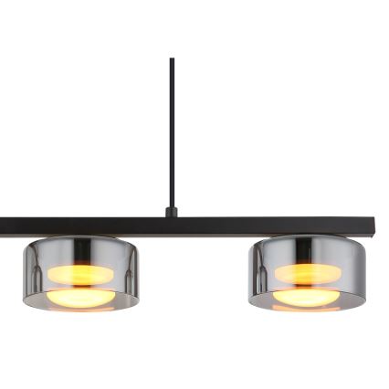 Globo - LED Lestenec na vrvici 3xGX53/6W/230V dimna/črna