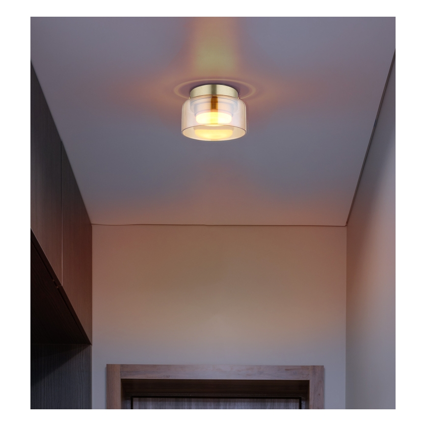 Globo - LED Stropna svetilka 1xGX53/6W/230V pr. 13 cm dimna/rjava