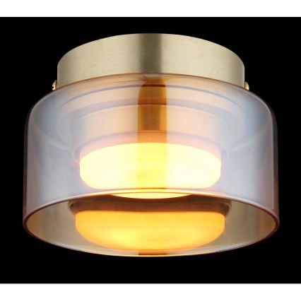 Globo - LED Stropna svetilka 1xGX53/6W/230V pr. 13 cm dimna/rjava