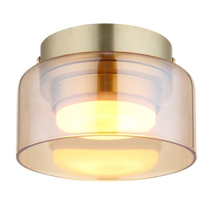 Globo - LED Stropna svetilka 1xGX53/6W/230V pr. 13 cm dimna/rjava