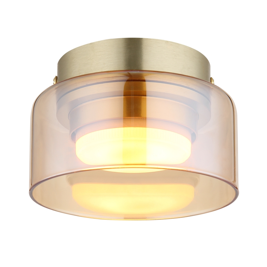 Globo - LED Stropna svetilka 1xGX53/6W/230V pr. 13 cm dimna/rjava