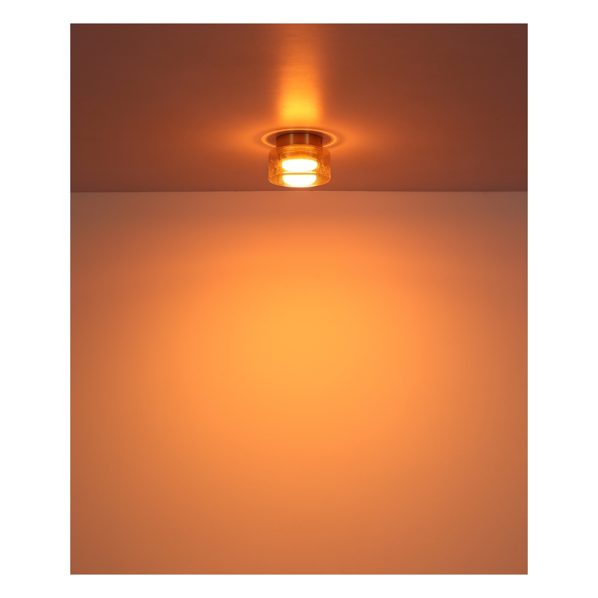 Globo - LED Stropna svetilka 1xGX53/6W/230V pr. 13 cm dimna/rjava