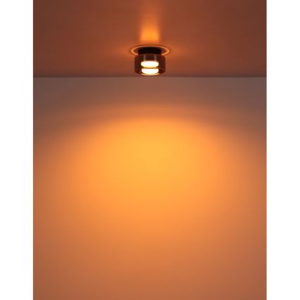 Globo - LED Stropna svetilka 1xGX53/6W/230V pr. 13 cm dimna/črna