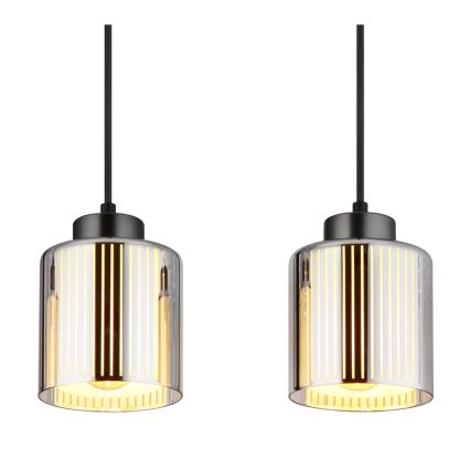 Globo - Lestenec na vrvici 4xE27/60W/230V sijajni krom