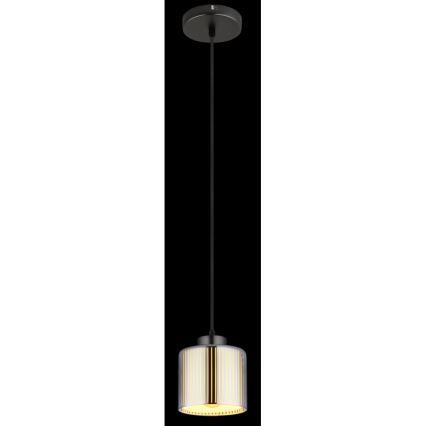 Globo - Lestenec na vrvici 1xE27/60W/230V sijajni krom pr. 14 cm