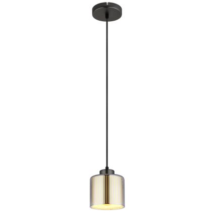 Globo - Lestenec na vrvici 1xE27/60W/230V sijajni krom pr. 14 cm