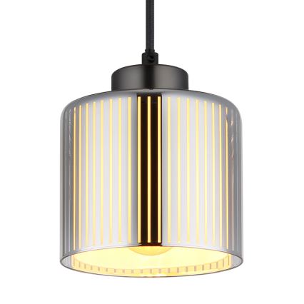 Globo - Lestenec na vrvici 1xE27/60W/230V sijajni krom pr. 14 cm
