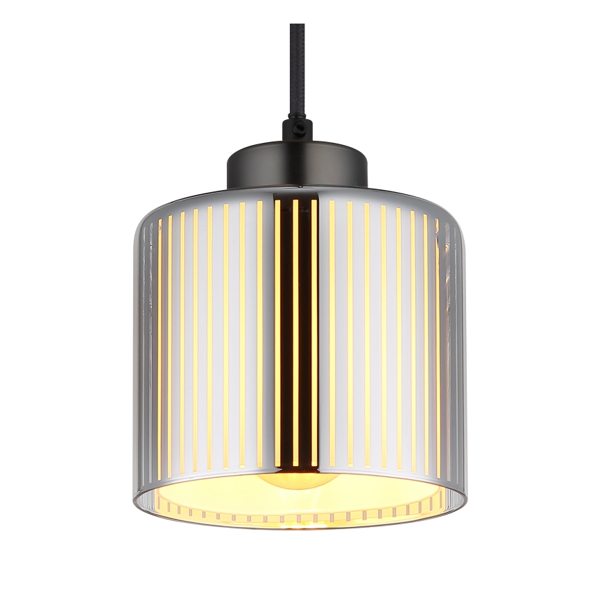 Globo - Lestenec na vrvici 1xE27/60W/230V sijajni krom pr. 14 cm
