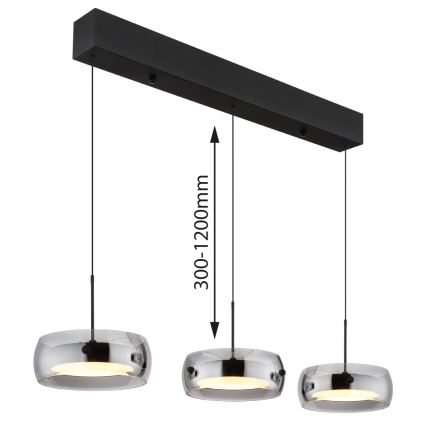 Globo - LED lestenec na vrvici LED/30W/230V 3000K