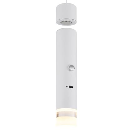 Globo - LED zatemnjevalno svetilo na dotik s polnjenjem 2v1 LED/2W/230/5V bela