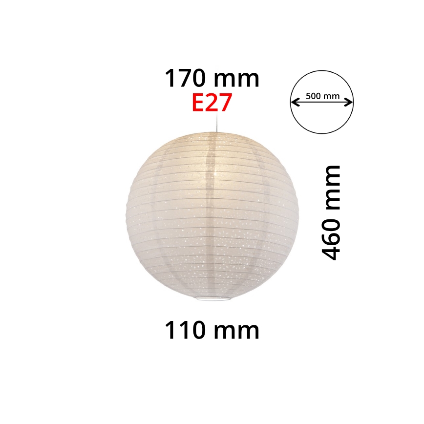 GLOBO 16911 - Senčnik za lestenec VARYS E27 pr. 50 cm