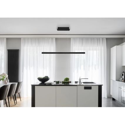 Globo - LED zatemljiv lestenec na kablu, upravljan na dotik LED/43W/230V 4000K črna
