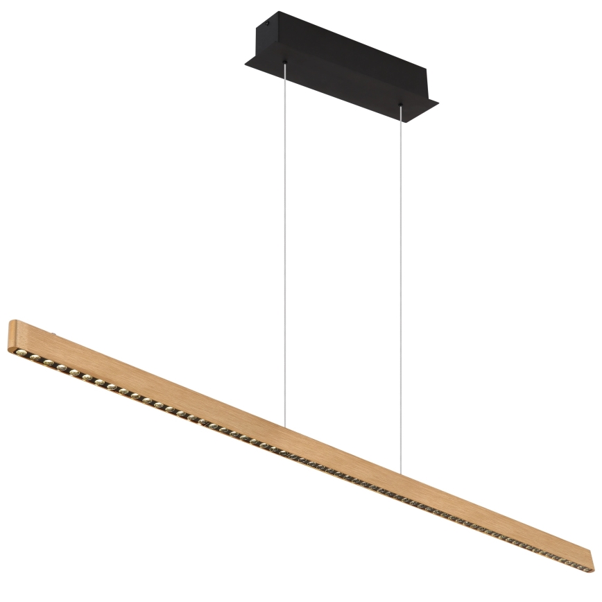 Globo - zatemljiv LED lestenec z dotikavnim upravljanjem na kablu LED/43W/230V 4000K medeninast