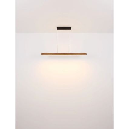 Globo - LED zatemnjevalna viseča svetilka z dotikom na kablu LED/24W/230V + LED/3W 3000K rjava