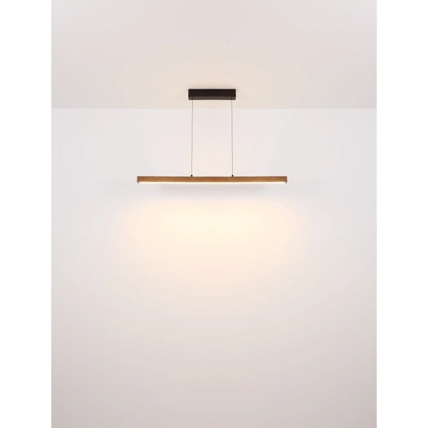 Globo - LED zatemnjevalna viseča svetilka z dotikom na kablu LED/24W/230V + LED/3W 3000K rjava
