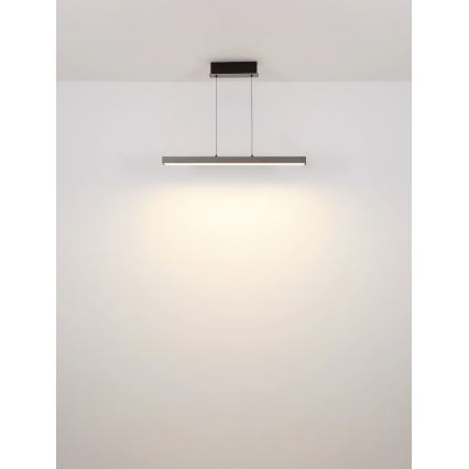 Globo - LED lestenec na vrvici z zatemnitvijo na dotik LED/39W/230V 2700/4000/6000K siva
