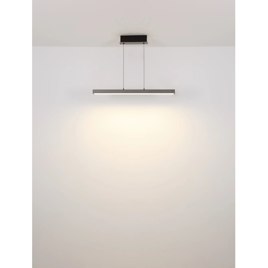 Globo - LED lestenec na vrvici z zatemnitvijo na dotik LED/39W/230V 2700/4000/6000K siva