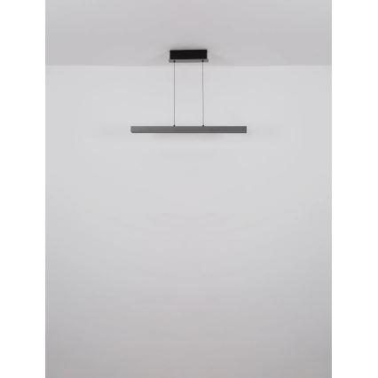 Globo - LED lestenec na vrvici z zatemnitvijo na dotik LED/39W/230V 2700/4000/6000K siva