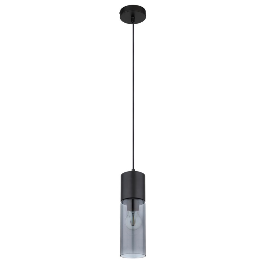 Globo - Lestenec na vrvici 1xE27/25W/230V pr. 10,5 cm črna