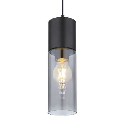 Globo - Lestenec na vrvici 1xE27/25W/230V pr. 10,5 cm črna