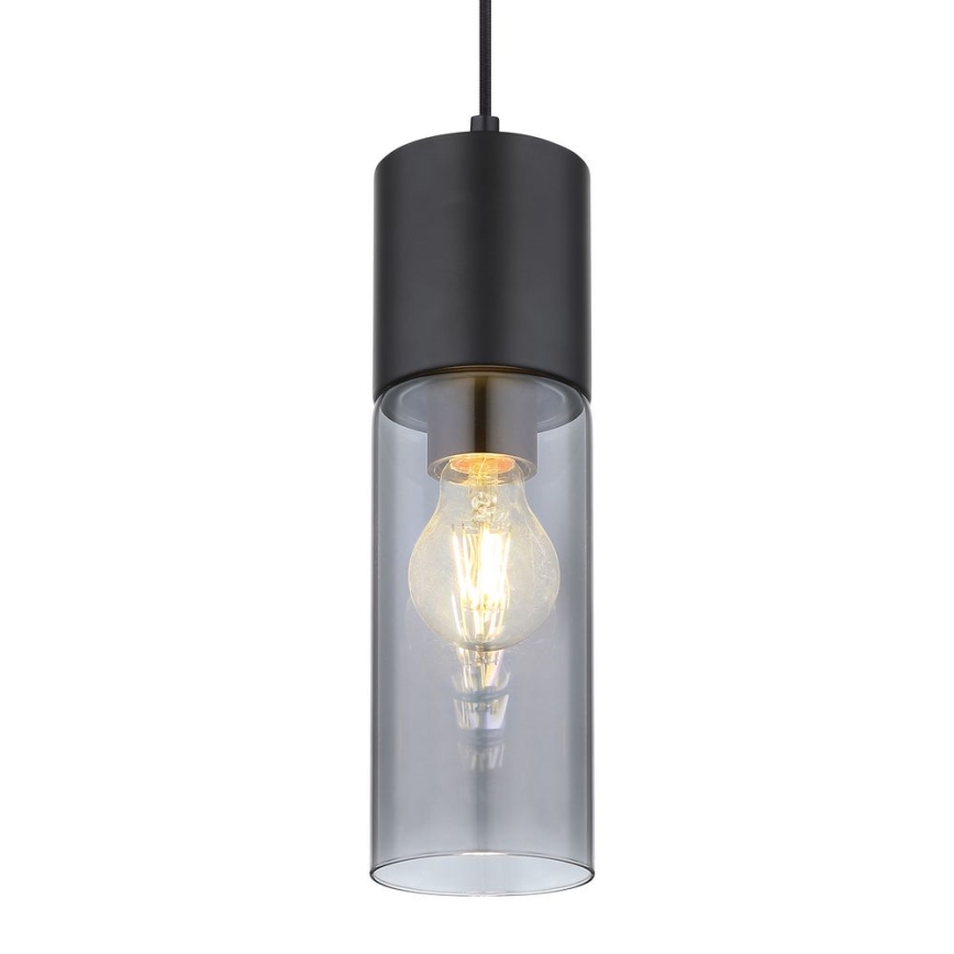 Globo - Lestenec na vrvici 1xE27/25W/230V pr. 10,5 cm črna