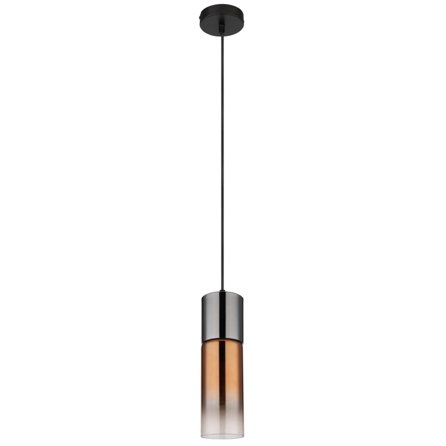 Globo - Lestenec na vrvici 1xE27/25W/230V pr. 10,5 cm črna/baker