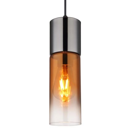 Globo - Lestenec na vrvici 1xE27/25W/230V pr. 10,5 cm črna/baker