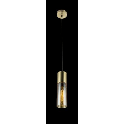Globo - Lestenec na vrvici 1xE27/25W/230V pr. 10,5 cm medenina