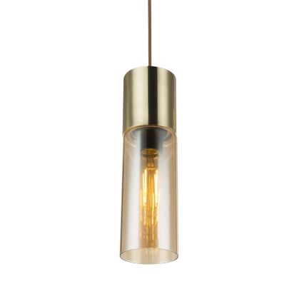 Globo - Lestenec na vrvici 1xE27/25W/230V pr. 10,5 cm medenina