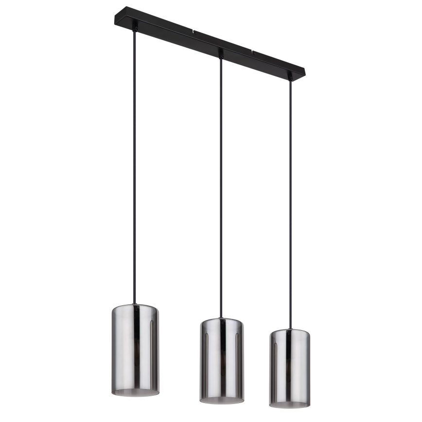 Globo - Lestenec na vrvici 3xE14/25W/230V črna