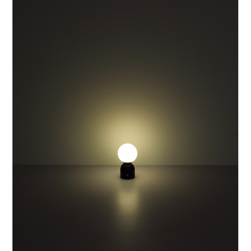 Globo - LED Zatemnitvena namizna svetilka na dotik LED/2,5W/3,7V 2700K/4000K/6500K 1800 mAh USB mat krom