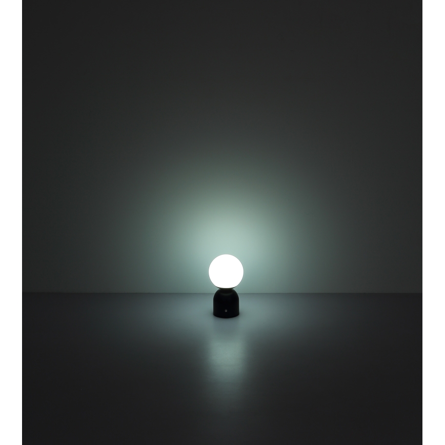 Globo - LED Zatemnitvena namizna svetilka na dotik LED/2,5W/3,7V 2700K/4000K/6500K 1800 mAh USB mat krom