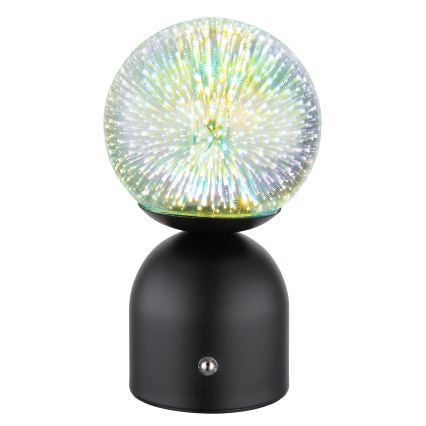 Globo - LED Zatemnitvena namizna svetilka na dotik LED/2,5W/3,7V 2700K/4000K/6500K 1800 mAh USB črna