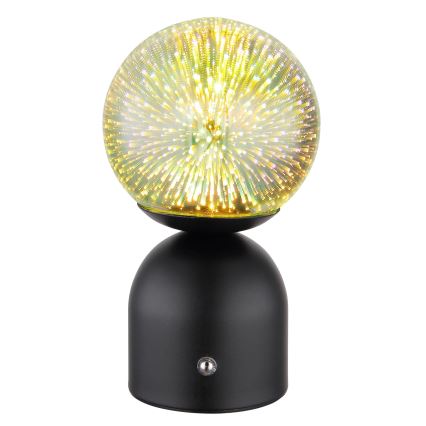 Globo - LED Zatemnitvena namizna svetilka na dotik LED/2,5W/3,7V 2700K/4000K/6500K 1800 mAh USB črna