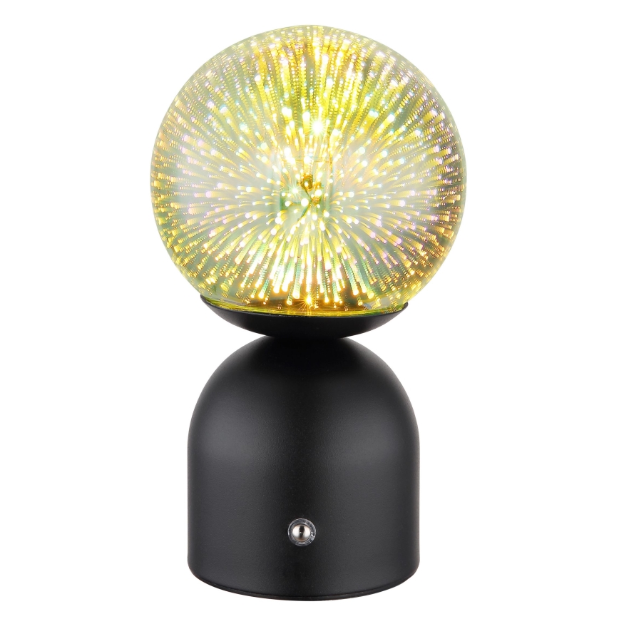 Globo - LED Zatemnitvena namizna svetilka na dotik LED/2,5W/3,7V 2700K/4000K/6500K 1800 mAh USB črna