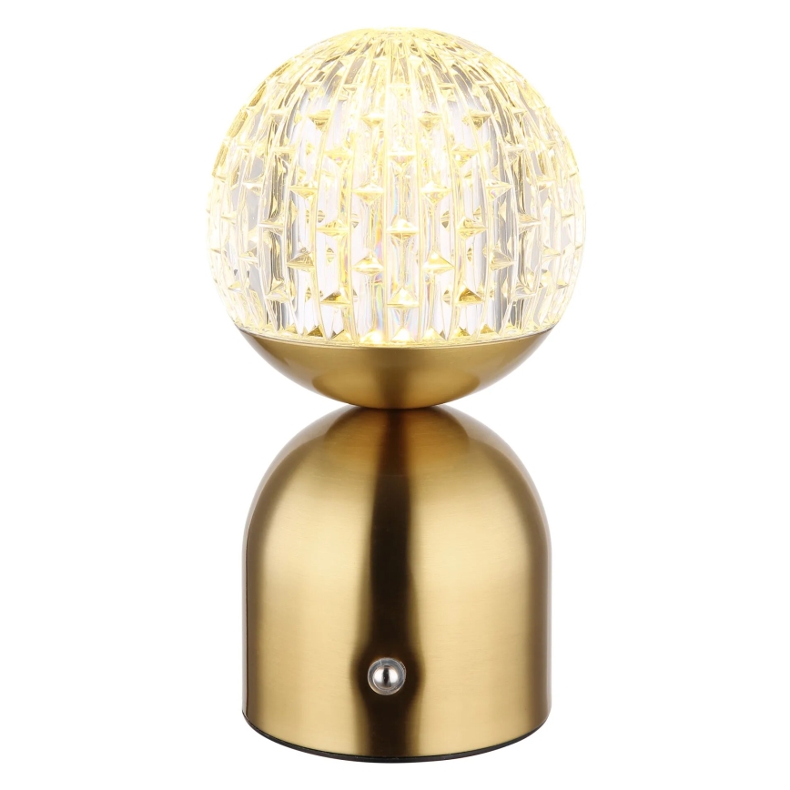 Globo - LED Zatemnitvena namizna svetilka na dotik LED/2,5W/3,7V 2700/4000/6500K 1800 mAh USB medenina