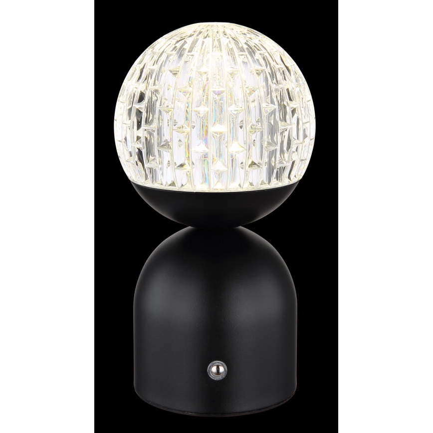 Globo - LED Zatemnitvena namizna svetilka na dotik LED/2,5W/3,7V 2700/4000/6500K 1800 mAh USB črna