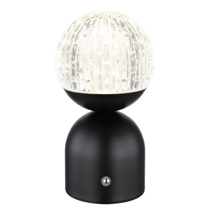 Globo - LED Zatemnitvena namizna svetilka na dotik LED/2,5W/3,7V 2700/4000/6500K 1800 mAh USB črna