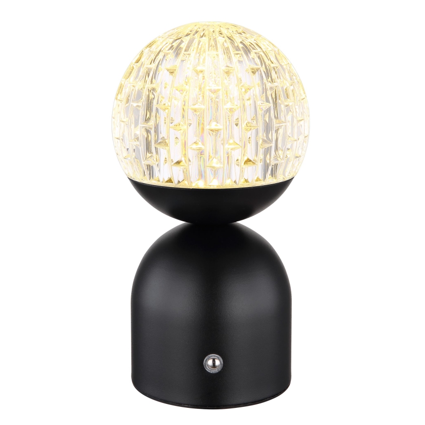 Globo - LED Zatemnitvena namizna svetilka na dotik LED/2,5W/3,7V 2700/4000/6500K 1800 mAh USB črna