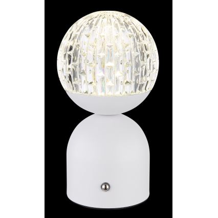 Globo - LED Zatemnitvena namizna svetilka na dotik LED/2,5W/3,7V 2700/4000/65000K 1800 mAh USB bela