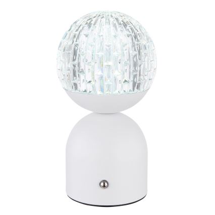 Globo - LED Zatemnitvena namizna svetilka na dotik LED/2,5W/3,7V 2700/4000/65000K 1800 mAh USB bela