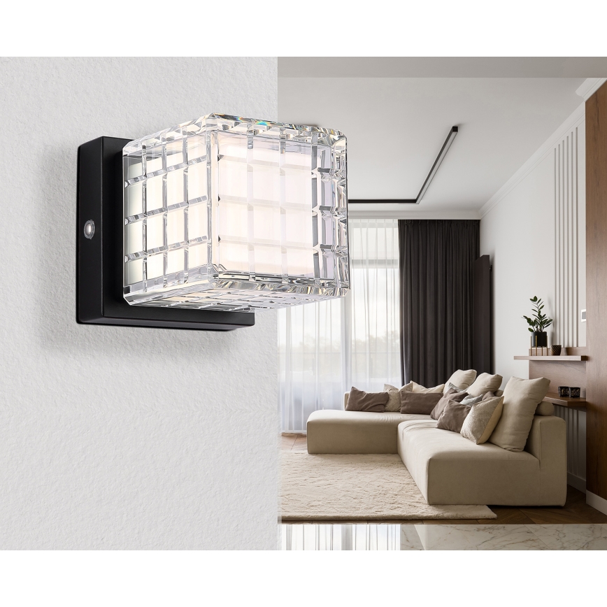 Globo - LED Zatemnitvena namizna svetilka na dotik LED/2,5W/3,7V 2700K/4000K/6500K 1800 mAh USB črna