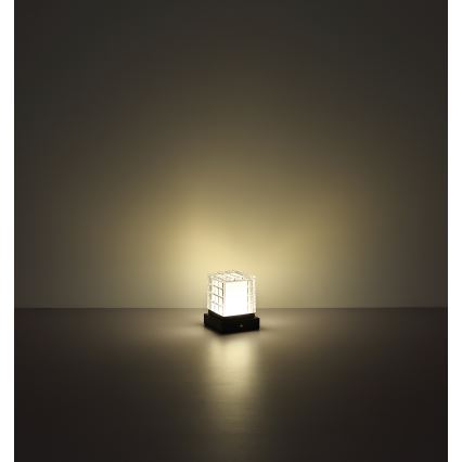 Globo - LED Zatemnitvena namizna svetilka na dotik LED/2,5W/3,7V 2700K/4000K/6500K 1800 mAh USB črna