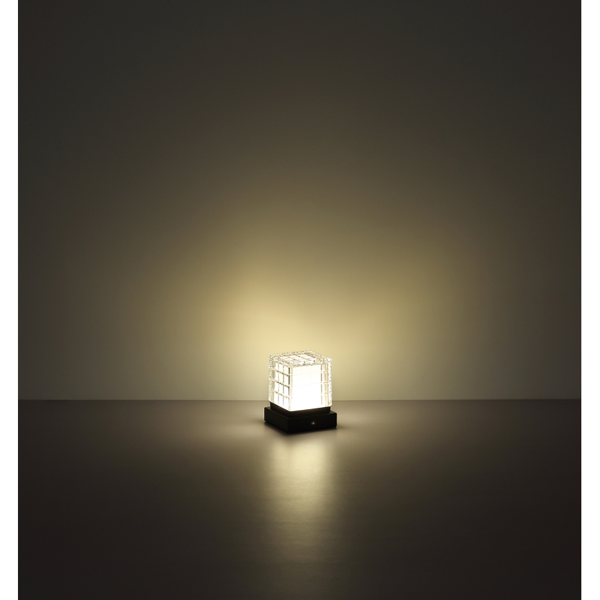 Globo - LED Zatemnitvena namizna svetilka na dotik LED/2,5W/3,7V 2700K/4000K/6500K 1800 mAh USB črna