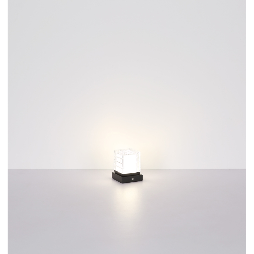 Globo - LED Zatemnitvena namizna svetilka na dotik LED/2,5W/3,7V 2700K/4000K/6500K 1800 mAh USB črna
