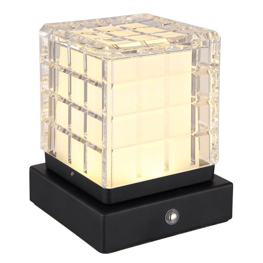 Globo - LED Zatemnitvena namizna svetilka na dotik LED/2,5W/3,7V 2700K/4000K/6500K 1800 mAh USB črna
