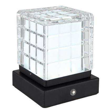 Globo - LED Zatemnitvena namizna svetilka na dotik LED/2,5W/3,7V 2700K/4000K/6500K 1800 mAh USB črna