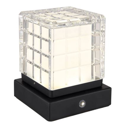 Globo - LED Zatemnitvena namizna svetilka na dotik LED/2,5W/3,7V 2700K/4000K/6500K 1800 mAh USB črna